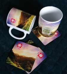 coaster for beer - Tektura + korek