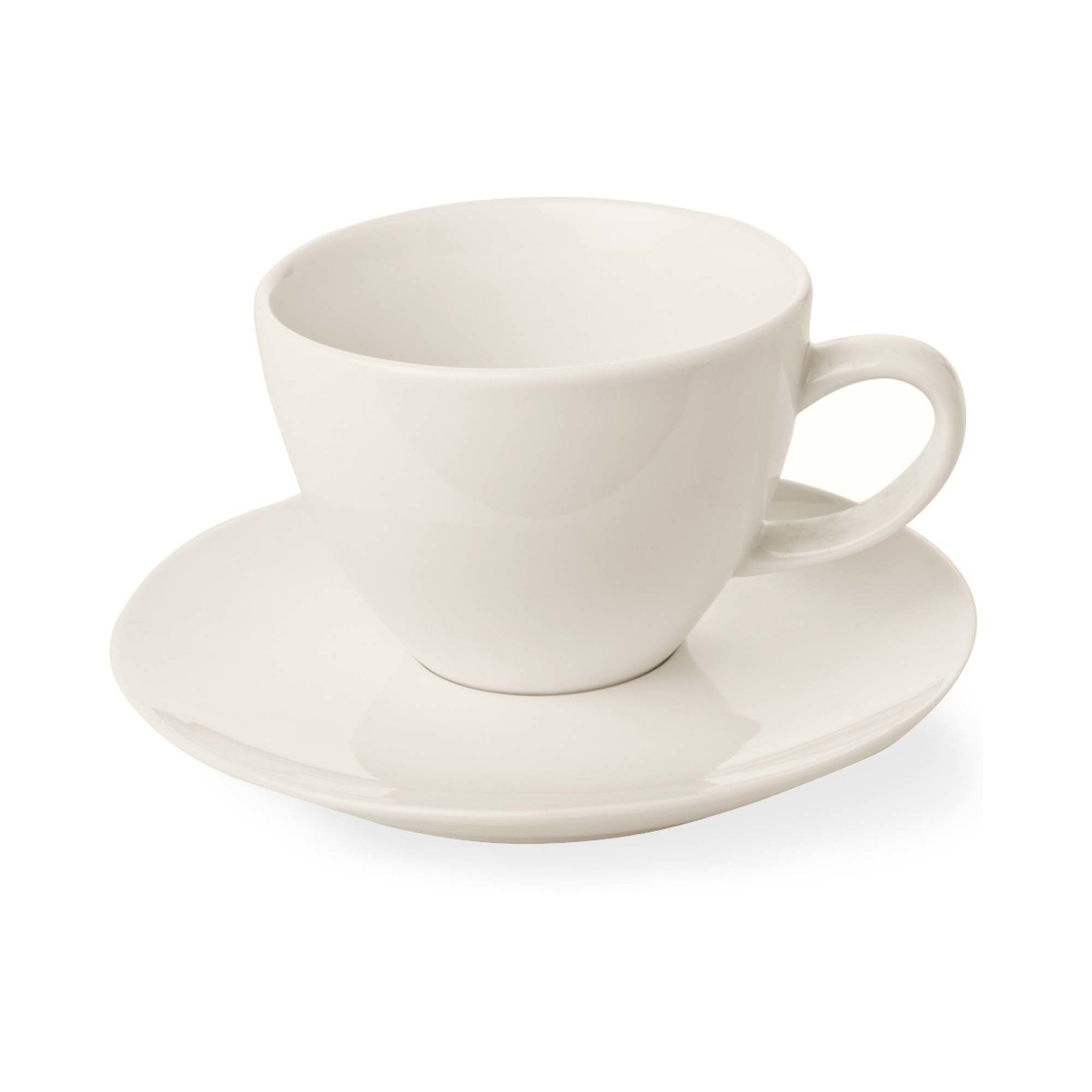 elegant cup with saucer for coffee and tea Crema 230 ml